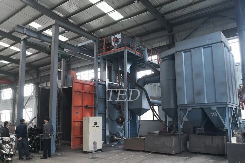 Hanger Hook Type Shot Blasting Machine factory